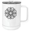 15 oz. White Vacuum Insulated Mug w/Slider Lid Thumbnail