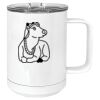 15 oz. White Vacuum Insulated Mug w/Slider Lid Thumbnail