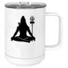 15 oz. White Vacuum Insulated Mug w/Slider Lid Thumbnail