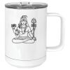 15 oz. White Vacuum Insulated Mug w/Slider Lid Thumbnail