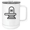 15 oz. White Vacuum Insulated Mug w/Slider Lid Thumbnail
