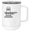 15 oz. White Vacuum Insulated Mug w/Slider Lid Thumbnail