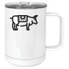 15 oz. White Vacuum Insulated Mug w/Slider Lid Thumbnail