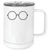 15 oz. White Vacuum Insulated Mug w/Slider Lid Thumbnail