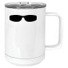 15 oz. White Vacuum Insulated Mug w/Slider Lid Thumbnail
