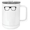 15 oz. White Vacuum Insulated Mug w/Slider Lid Thumbnail
