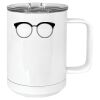 15 oz. White Vacuum Insulated Mug w/Slider Lid Thumbnail