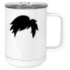 15 oz. White Vacuum Insulated Mug w/Slider Lid Thumbnail