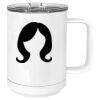 15 oz. White Vacuum Insulated Mug w/Slider Lid Thumbnail