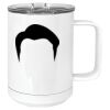 15 oz. White Vacuum Insulated Mug w/Slider Lid Thumbnail