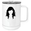15 oz. White Vacuum Insulated Mug w/Slider Lid Thumbnail