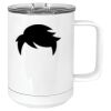 15 oz. White Vacuum Insulated Mug w/Slider Lid Thumbnail
