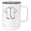 15 oz. White Vacuum Insulated Mug w/Slider Lid Thumbnail
