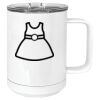 15 oz. White Vacuum Insulated Mug w/Slider Lid Thumbnail