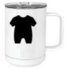 15 oz. White Vacuum Insulated Mug w/Slider Lid Thumbnail