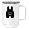 15 oz. White Vacuum Insulated Mug w/Slider Lid Thumbnail