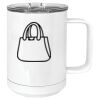 15 oz. White Vacuum Insulated Mug w/Slider Lid Thumbnail
