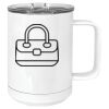 15 oz. White Vacuum Insulated Mug w/Slider Lid Thumbnail