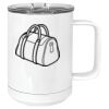 15 oz. White Vacuum Insulated Mug w/Slider Lid Thumbnail