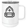 15 oz. White Vacuum Insulated Mug w/Slider Lid Thumbnail