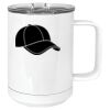 15 oz. White Vacuum Insulated Mug w/Slider Lid Thumbnail