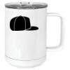 15 oz. White Vacuum Insulated Mug w/Slider Lid Thumbnail
