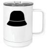 15 oz. White Vacuum Insulated Mug w/Slider Lid Thumbnail