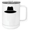 15 oz. White Vacuum Insulated Mug w/Slider Lid Thumbnail
