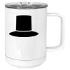 15 oz. White Vacuum Insulated Mug w/Slider Lid Thumbnail