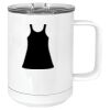 15 oz. White Vacuum Insulated Mug w/Slider Lid Thumbnail