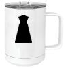 15 oz. White Vacuum Insulated Mug w/Slider Lid Thumbnail