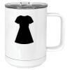 15 oz. White Vacuum Insulated Mug w/Slider Lid Thumbnail