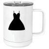 15 oz. White Vacuum Insulated Mug w/Slider Lid Thumbnail