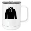 15 oz. White Vacuum Insulated Mug w/Slider Lid Thumbnail