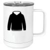 15 oz. White Vacuum Insulated Mug w/Slider Lid Thumbnail