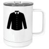 15 oz. White Vacuum Insulated Mug w/Slider Lid Thumbnail