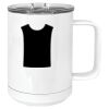 15 oz. White Vacuum Insulated Mug w/Slider Lid Thumbnail