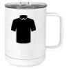 15 oz. White Vacuum Insulated Mug w/Slider Lid Thumbnail