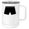 15 oz. White Vacuum Insulated Mug w/Slider Lid Thumbnail