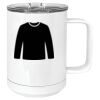 15 oz. White Vacuum Insulated Mug w/Slider Lid Thumbnail