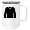 15 oz. White Vacuum Insulated Mug w/Slider Lid Thumbnail