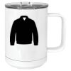 15 oz. White Vacuum Insulated Mug w/Slider Lid Thumbnail