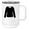 15 oz. White Vacuum Insulated Mug w/Slider Lid Thumbnail