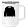 15 oz. White Vacuum Insulated Mug w/Slider Lid Thumbnail