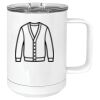 15 oz. White Vacuum Insulated Mug w/Slider Lid Thumbnail