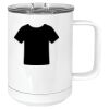 15 oz. White Vacuum Insulated Mug w/Slider Lid Thumbnail