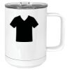 15 oz. White Vacuum Insulated Mug w/Slider Lid Thumbnail