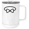 15 oz. White Vacuum Insulated Mug w/Slider Lid Thumbnail