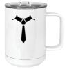 15 oz. White Vacuum Insulated Mug w/Slider Lid Thumbnail