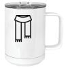 15 oz. White Vacuum Insulated Mug w/Slider Lid Thumbnail